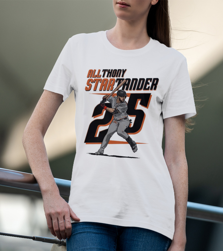 Anthony Santander All-Star Baseball Player Number 25 Baltimore T-Shirt