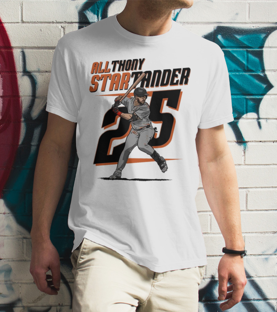 Anthony Santander All-Star Baseball Player Number 25 Baltimore T-Shirt