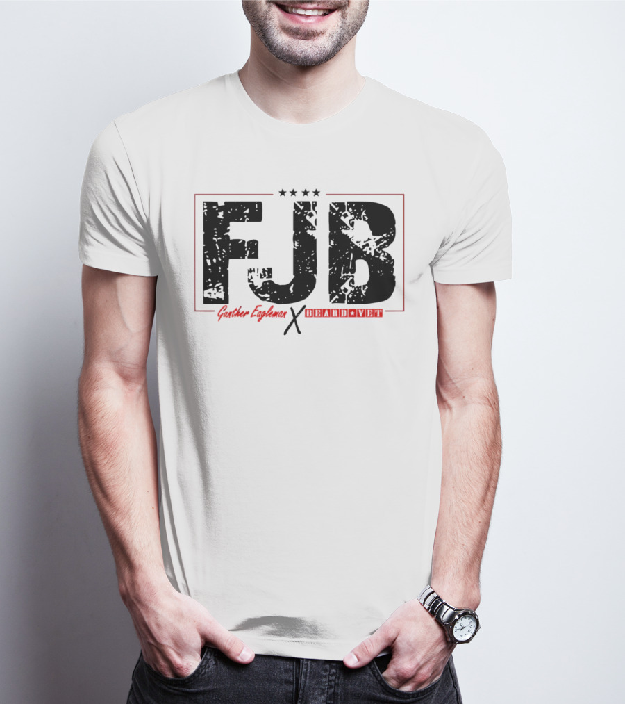 FJB Gunther Eagleman Beard Vet Collaboration Stars T-Shirt