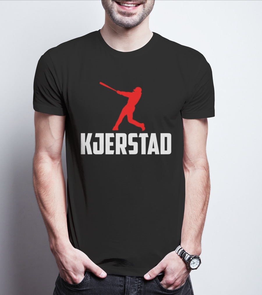 Kjerstad Baseball Player Silhouette Baltimore Orioles T-Shirt