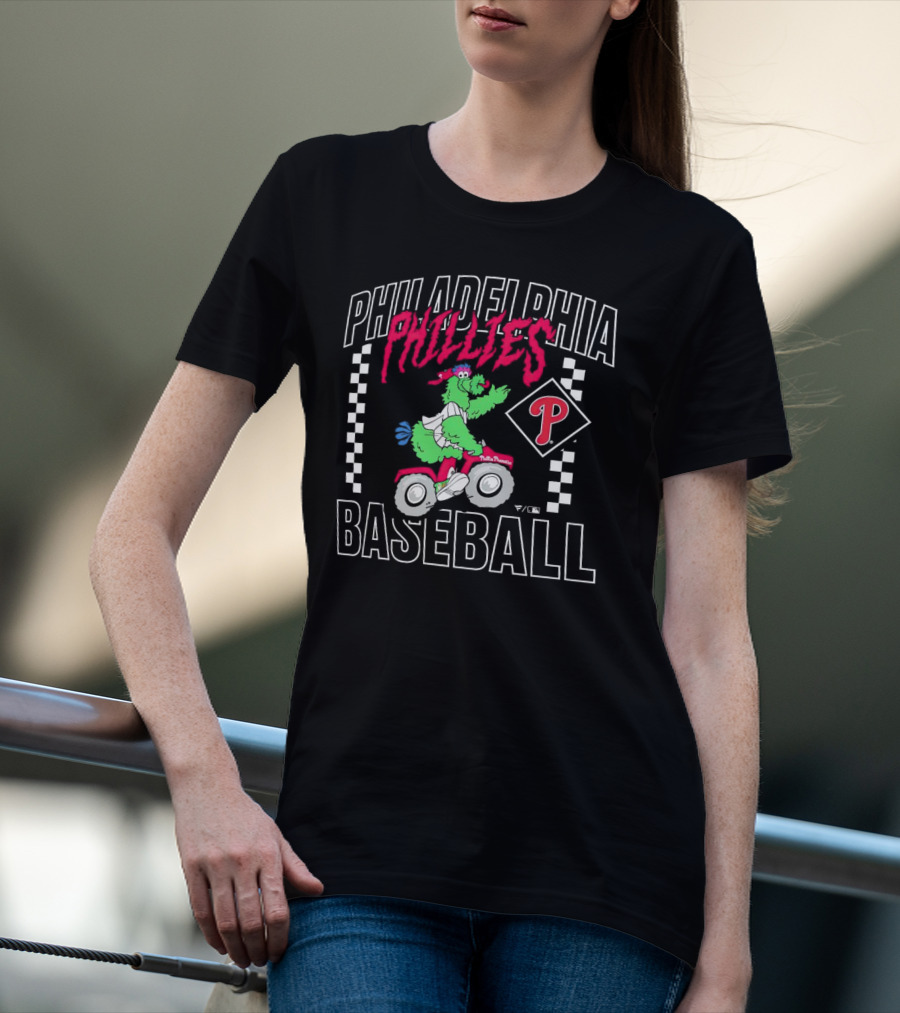 Philadelphia Phillies Baseball Phanatic Scooter Race T-Shirt