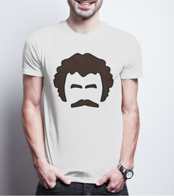 John Oates Mustache Hair T-Shirt