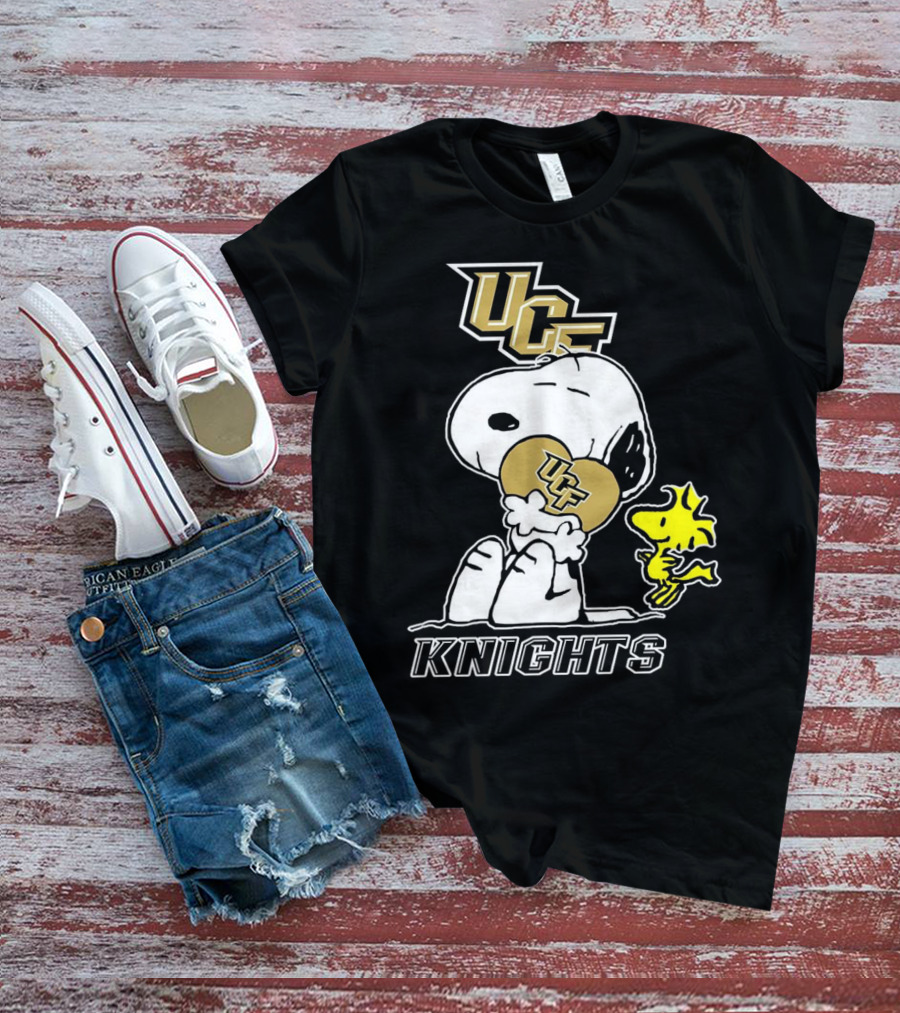 Snoopy And Woodstock UCF Knights Football Team Spirit T-Shirt
