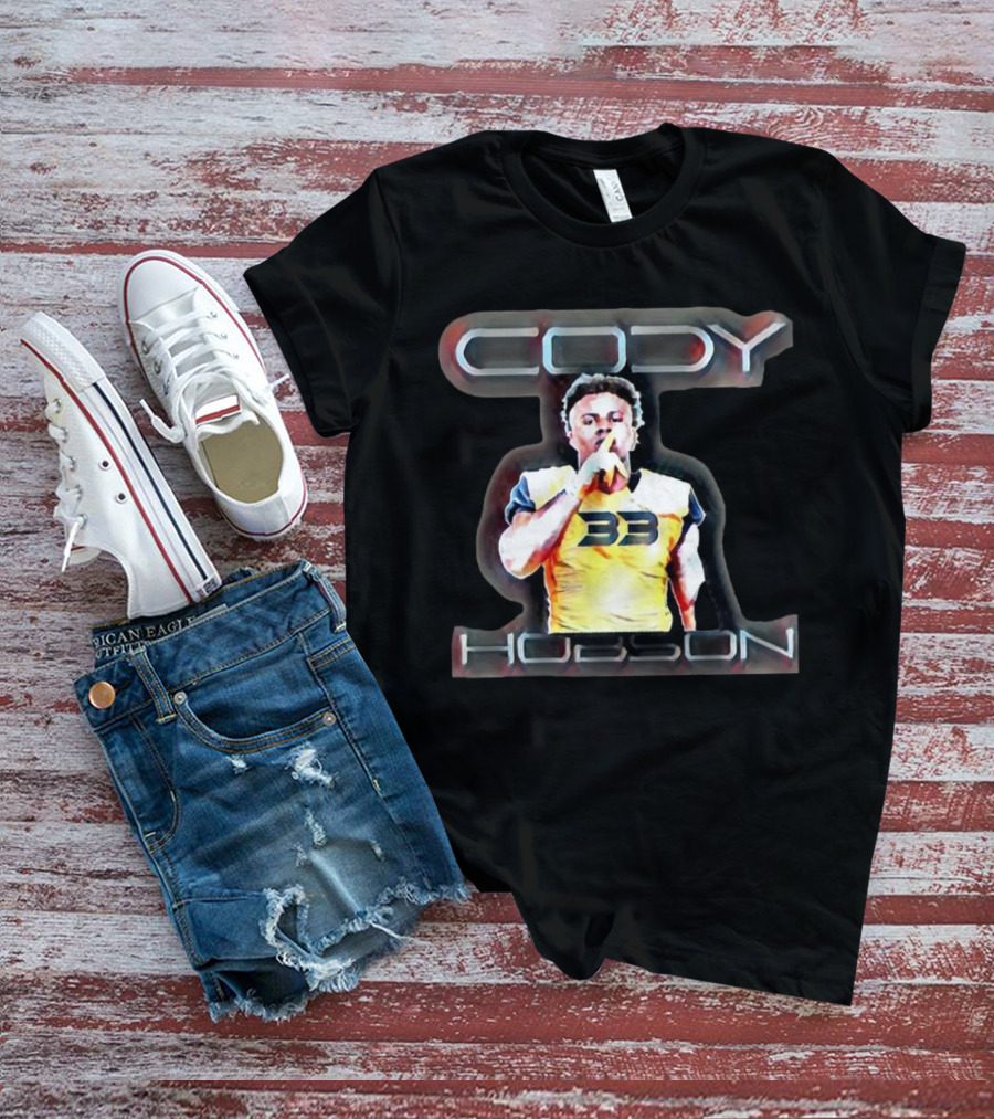 Cody Hobson 33 Merrimack Warriors Football T-Shirt
