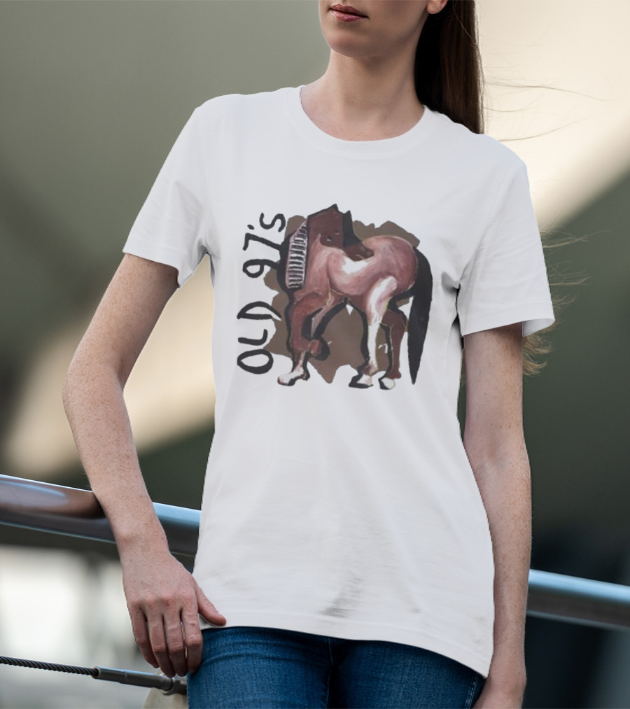 Old 97’s Abstract Horse Painting American Primitive T-Shirt