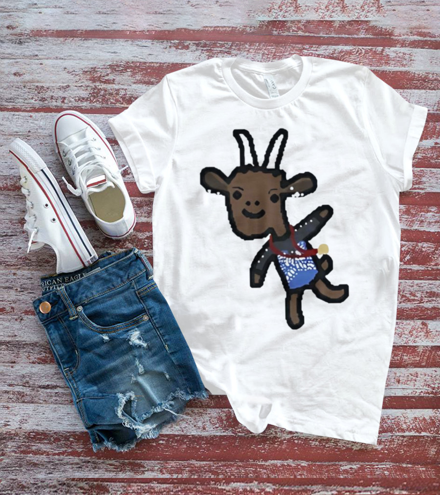 Goat Wearing Medal Inspired By Gymnastics Champion T-Shirt