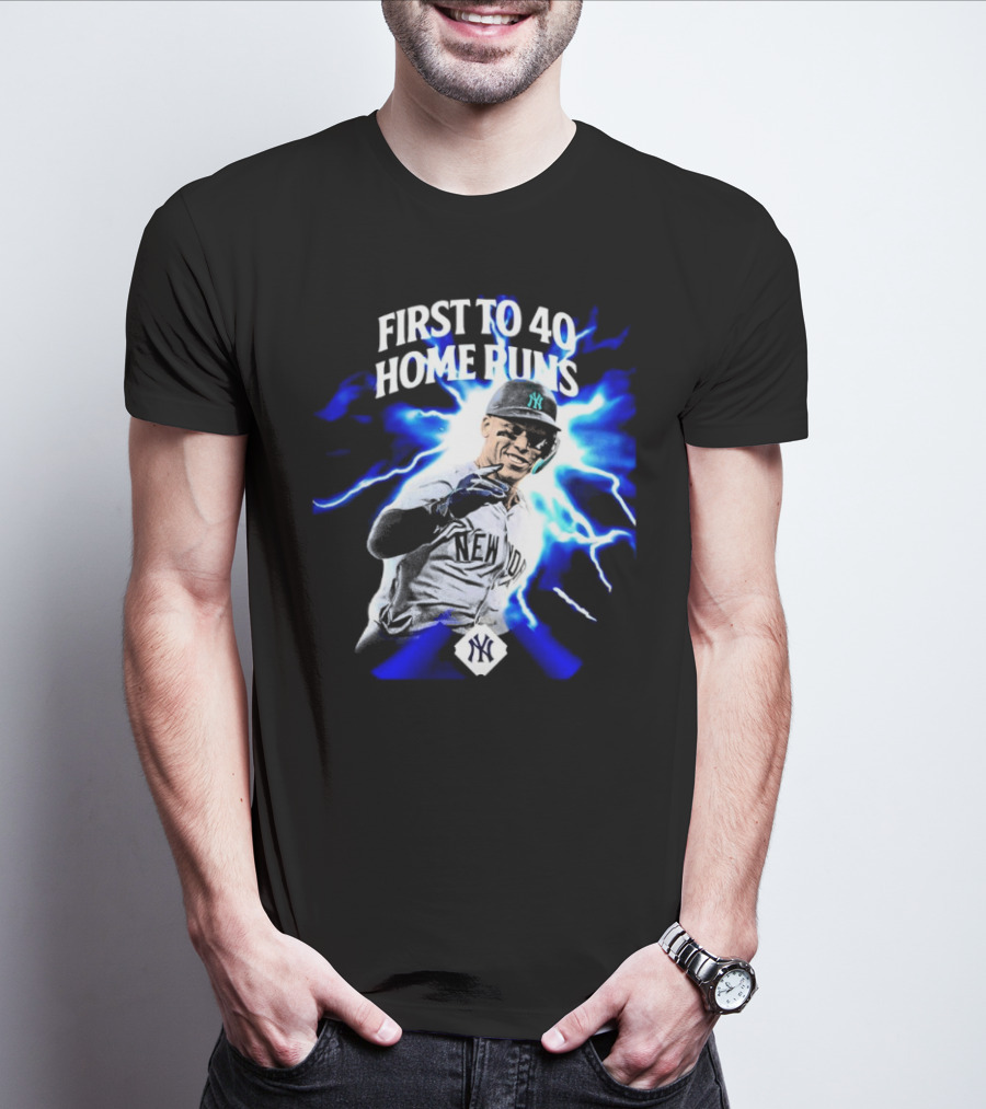 First To 40 Home Runs Aaron Judge New York Yankees T-Shirt