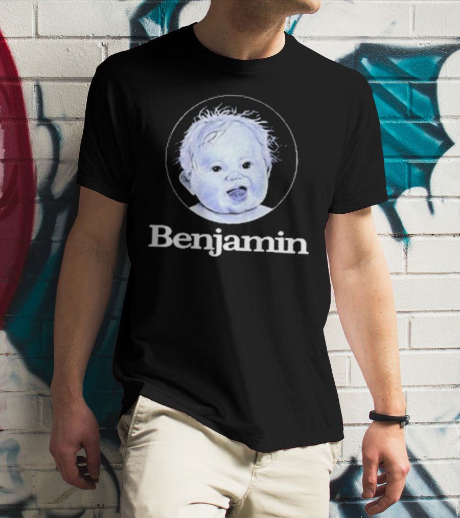 Garrett Watts Baby Benjamin Funny Sketch Drawing T-Shirt