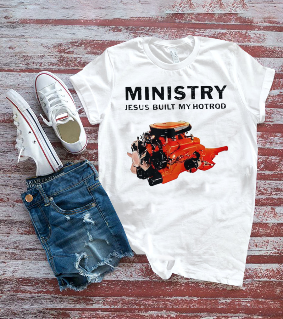 MINISTRY Jesus Built My Hotrod Vintage Engine T-Shirt