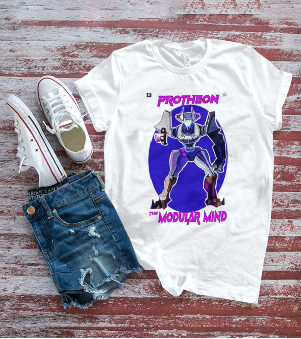 Protheon The Modular Mind Robot Character Purple Armor T-Shirt