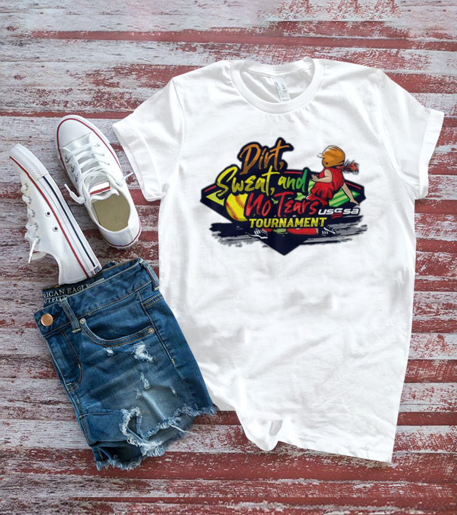 USSSA Texas Dirt Sweat And No Tears Tournament T-Shirt