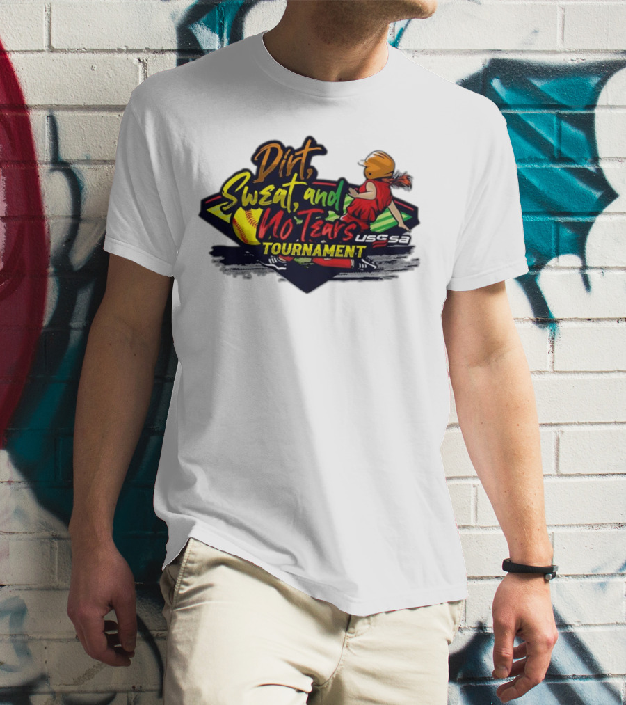 USSSA Texas Dirt Sweat And No Tears Tournament T-Shirt