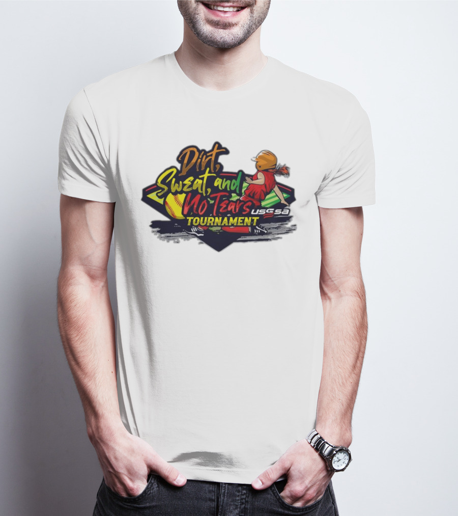 USSSA Texas Dirt Sweat And No Tears Tournament T-Shirt