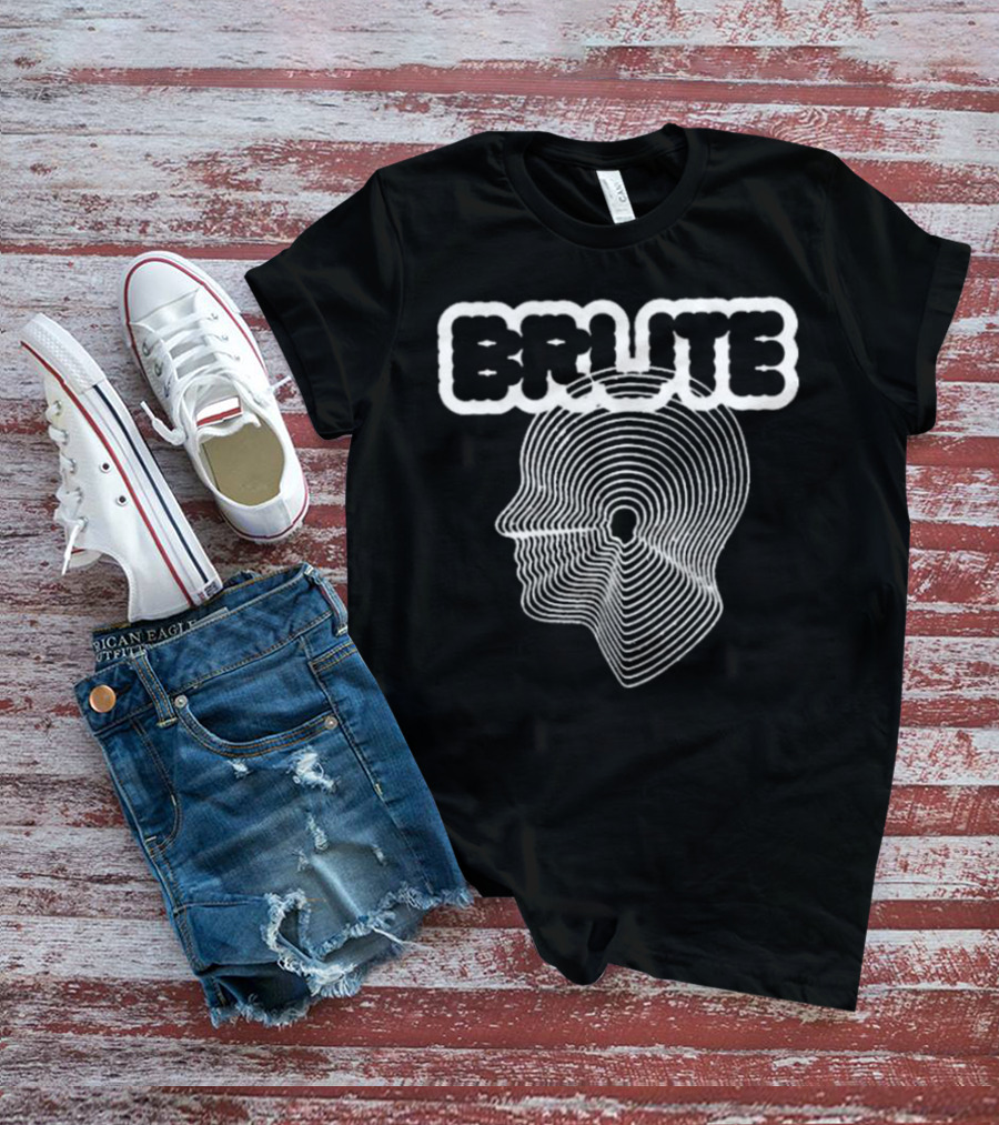 Brute Strength Brute Big Head Optical Illusion Text Proportioned Head T-Shirt