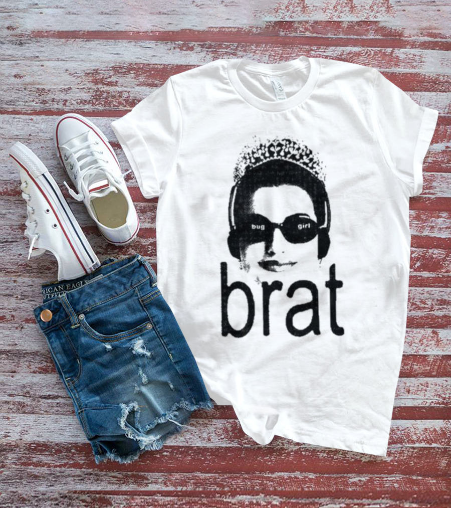 Buggirl200 Bug Girl Brat Sunglasses Crowned Headset T-Shirt