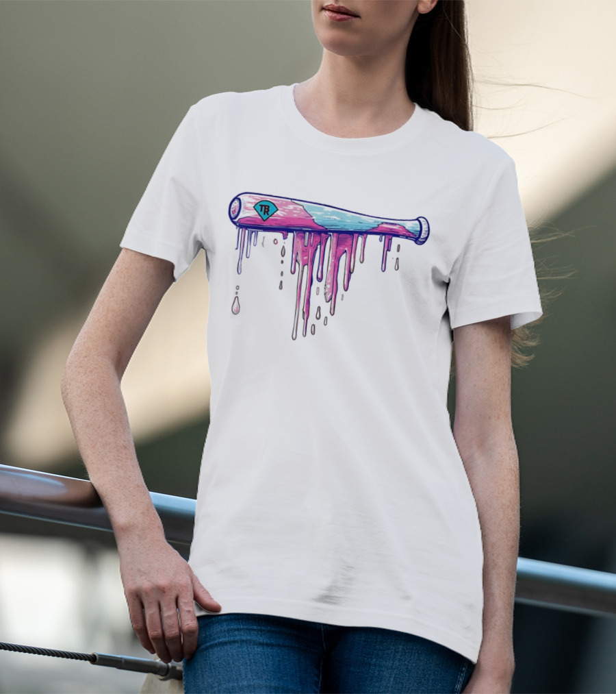 Baseball Bat Dripping Sprinkles TR T-Shirt