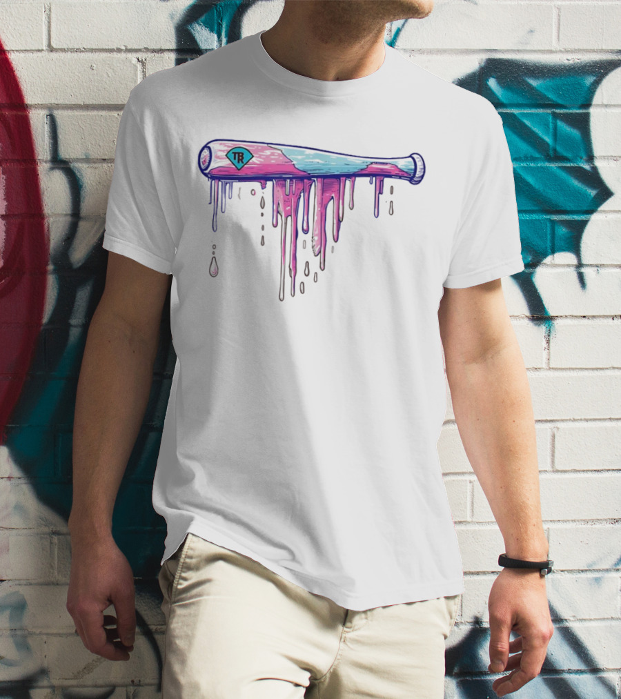 Baseball Bat Dripping Sprinkles TR T-Shirt
