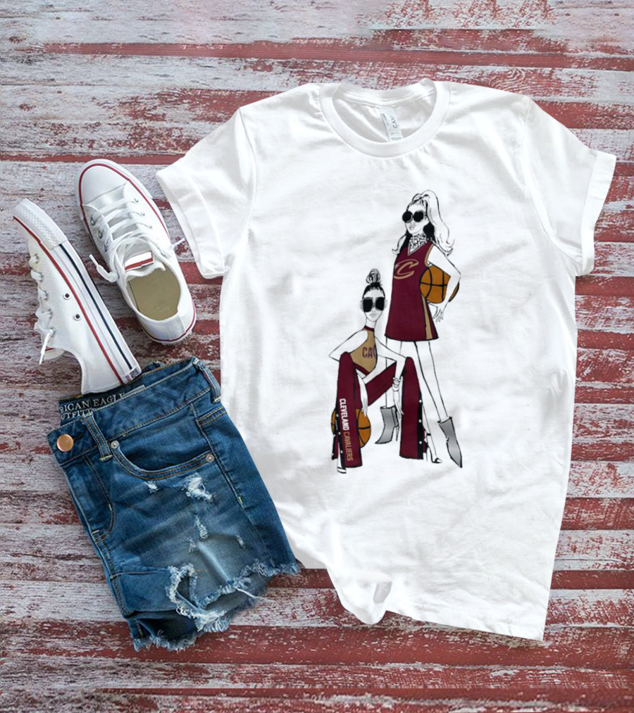 Cleveland Cavaliers G-III 4Her Basketball Girls Fitted Fashion T-Shirt