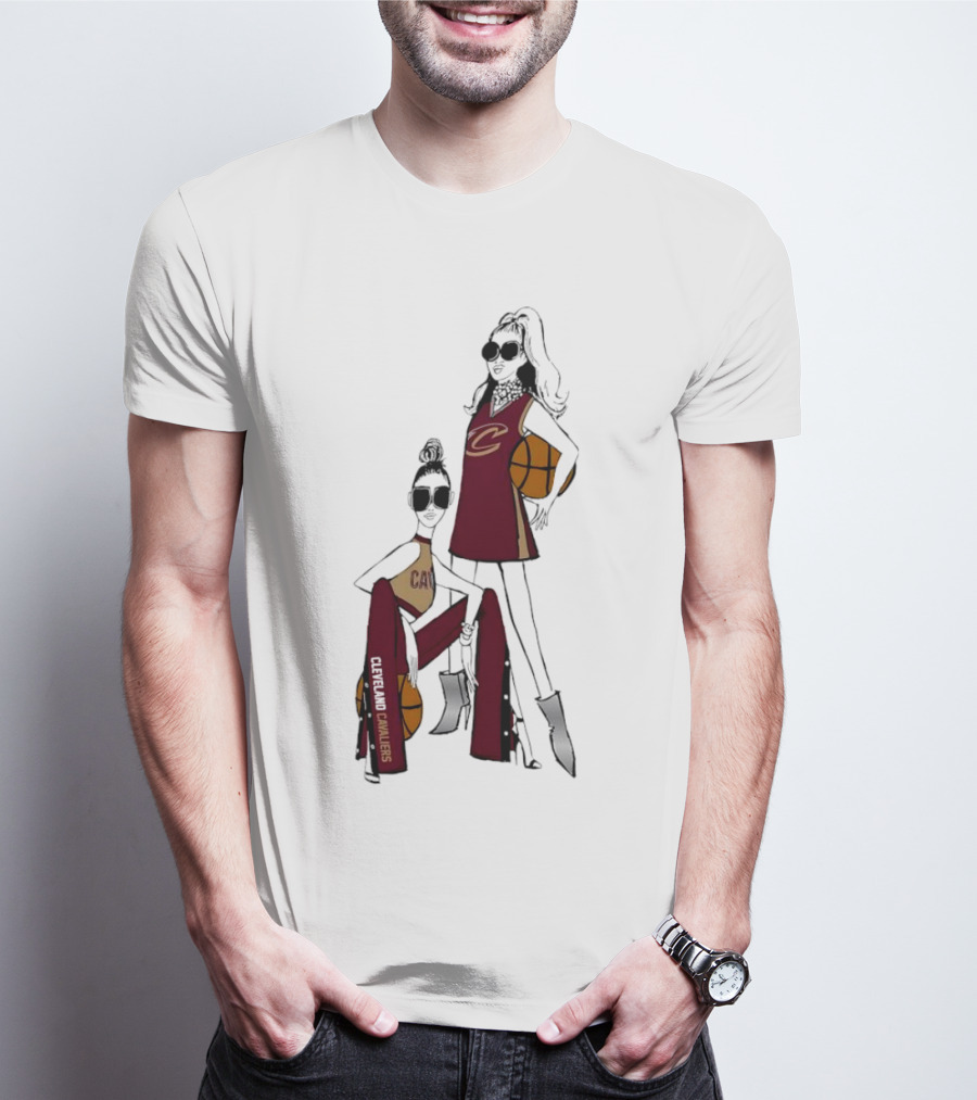 Cleveland Cavaliers G-III 4Her Basketball Girls Fitted Fashion T-Shirt