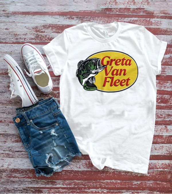 Greta Van Fleet Bass Fishing Oval Bass Emblem T-Shirt