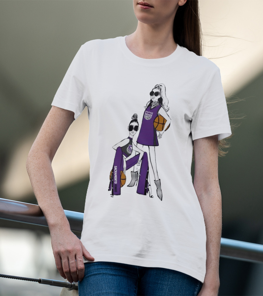 Sacramento Kings G-III 4Her Basketball Girls Fashion T-Shirt