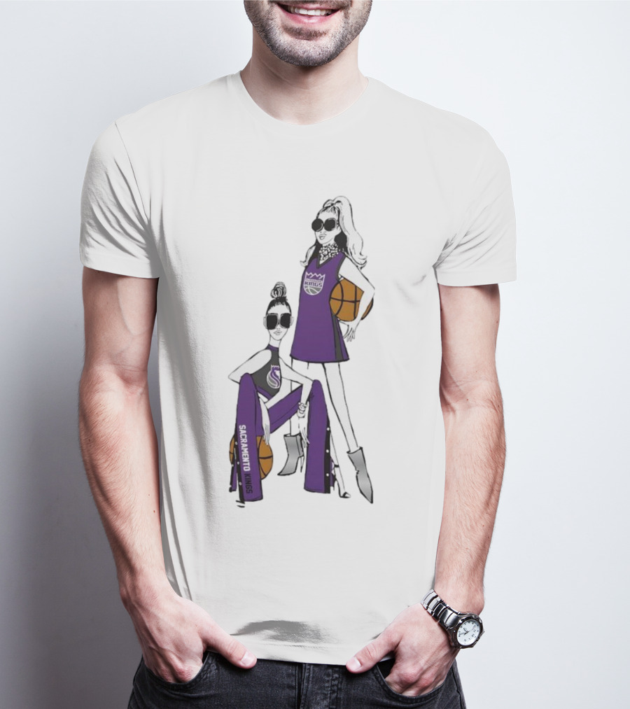 Sacramento Kings G-III 4Her Basketball Girls Fashion T-Shirt