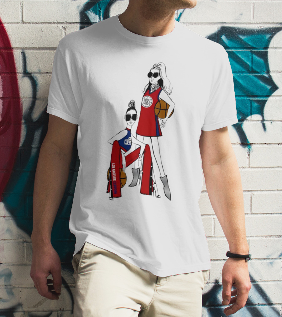 Los Angeles Clippers G-III 4Her Basketball Girls Fashion Red Blue T-Shirt