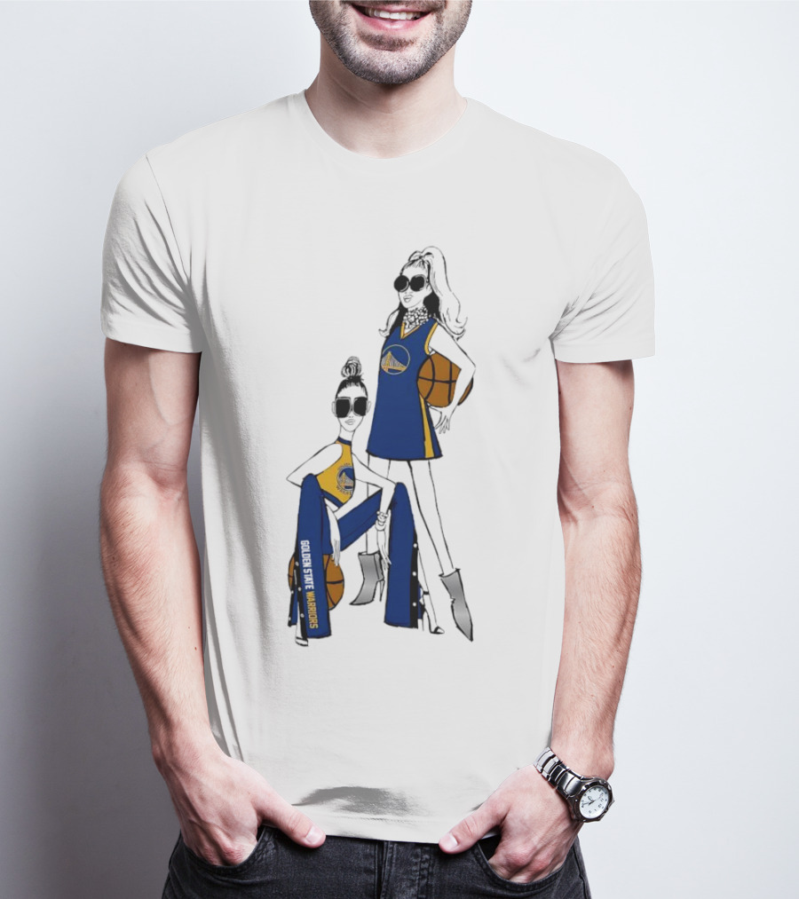 Golden State Warriors G-III 4Her Basketball Girls Fitted Fashion T-Shirt