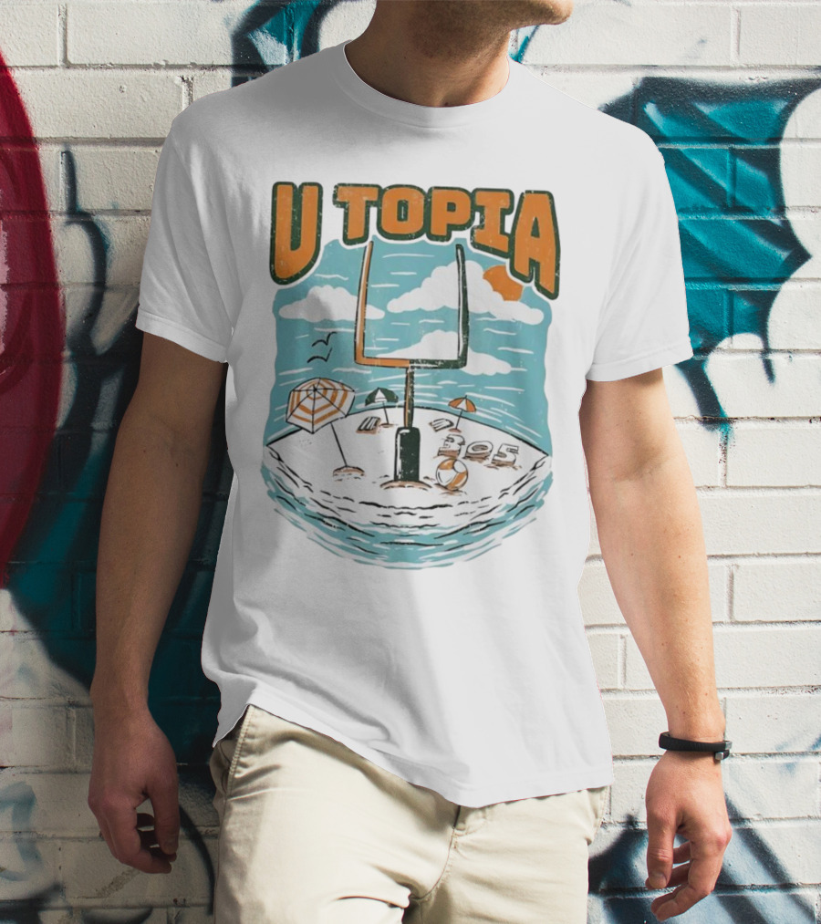 Miami Hurricanes U Topia 305 Beach Paradise T-Shirt