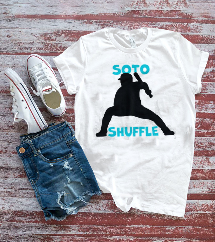 New York Yankees Soto Shuffle Silhouette Baseball Stance T-Shirt
