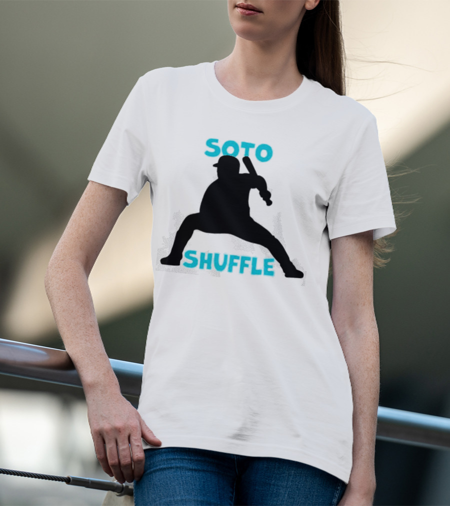 New York Yankees Soto Shuffle Silhouette Baseball Stance T-Shirt