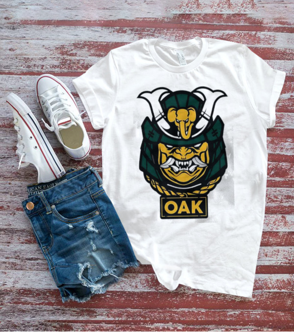 Oakland Athletics Samurai OAK Aggressive Mask T-Shirt