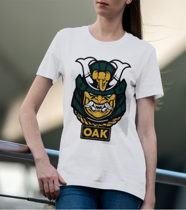 Oakland Athletics Samurai OAK Aggressive Mask T-Shirt