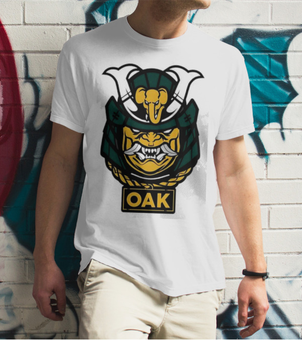 Oakland Athletics Samurai OAK Aggressive Mask T-Shirt