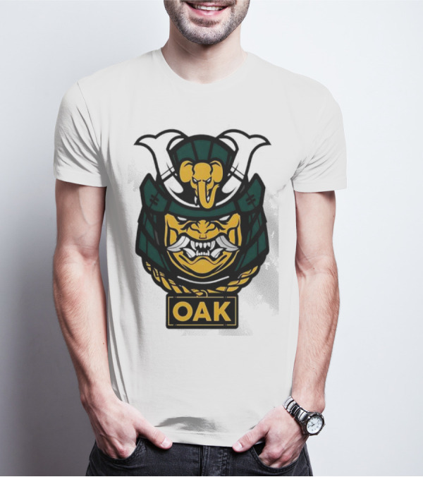 Oakland Athletics Samurai OAK Aggressive Mask T-Shirt
