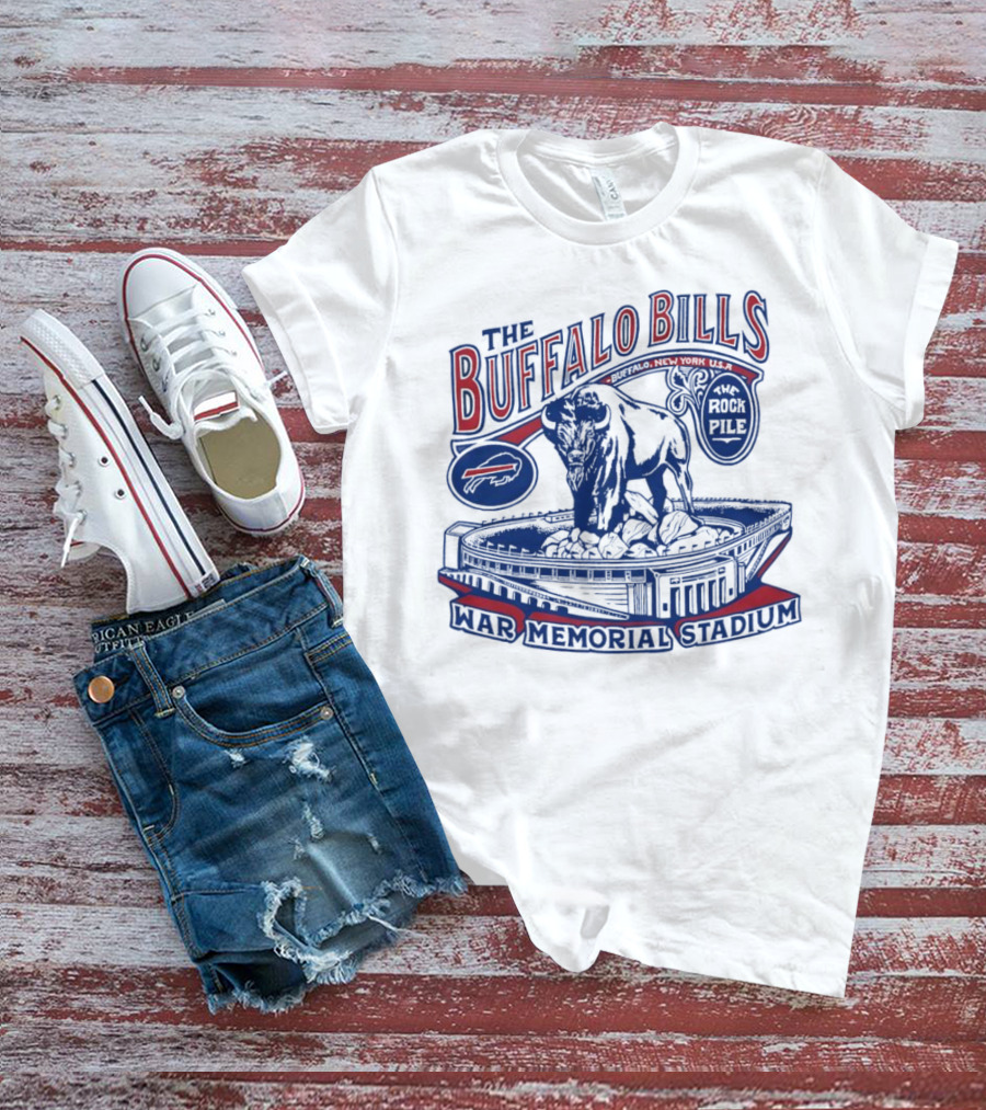 The Buffalo Bills War Memorial Stadium Rockpile New York NFL Iconic Buffalo T-Shirt