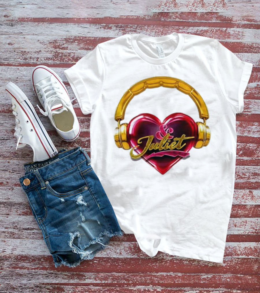Broadway Juliet Heart Headphones T-Shirt