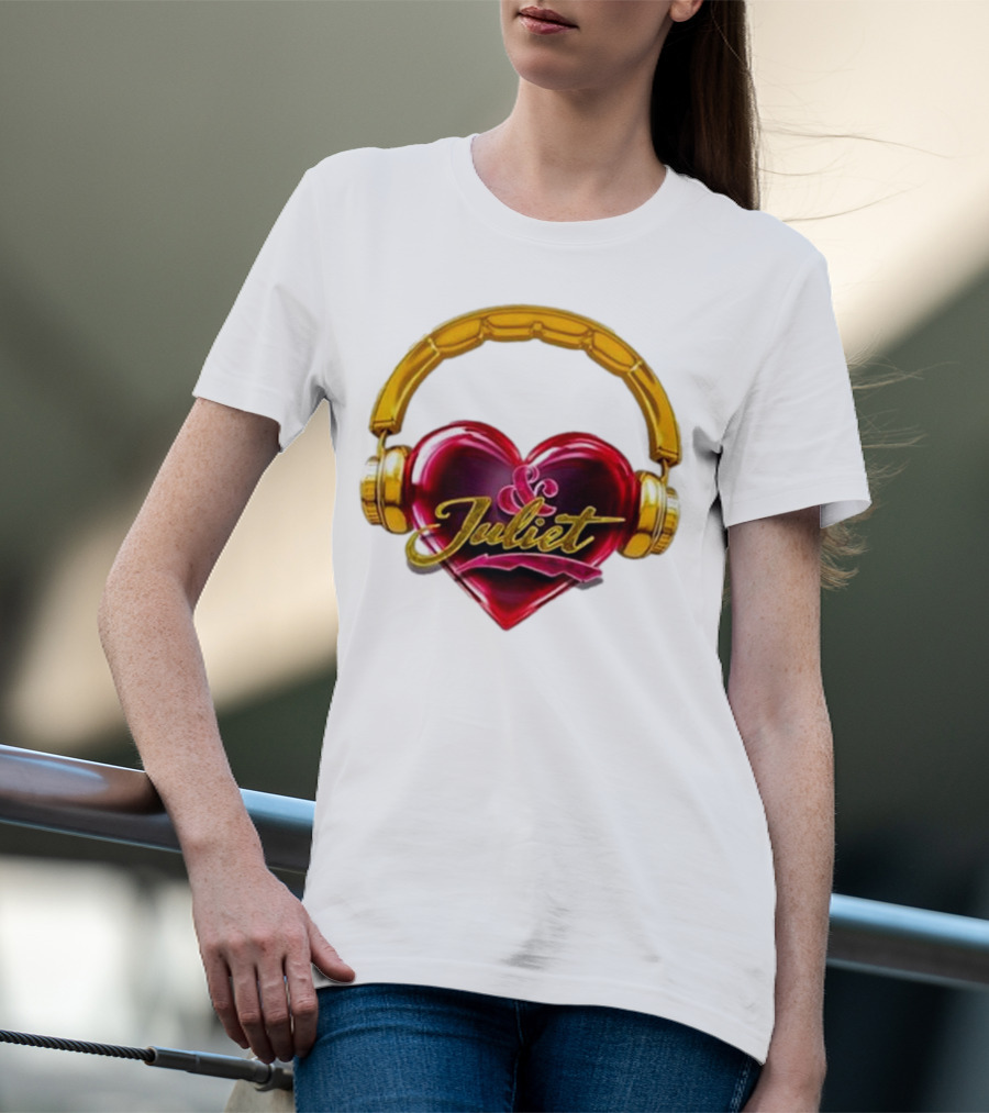Broadway Juliet Heart Headphones T-Shirt