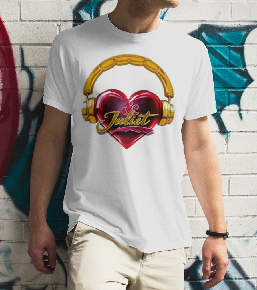 Broadway Juliet Heart Headphones T-Shirt