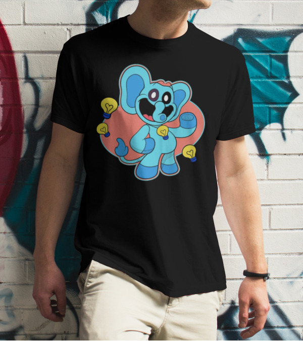 Bubba Bubbaphant Smiling Critters Lightbulb Character T-Shirt