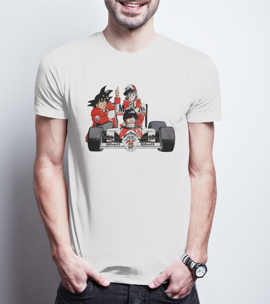 Dragon Ball Marlboro Shell 27 Racing Car Legends T-Shirt