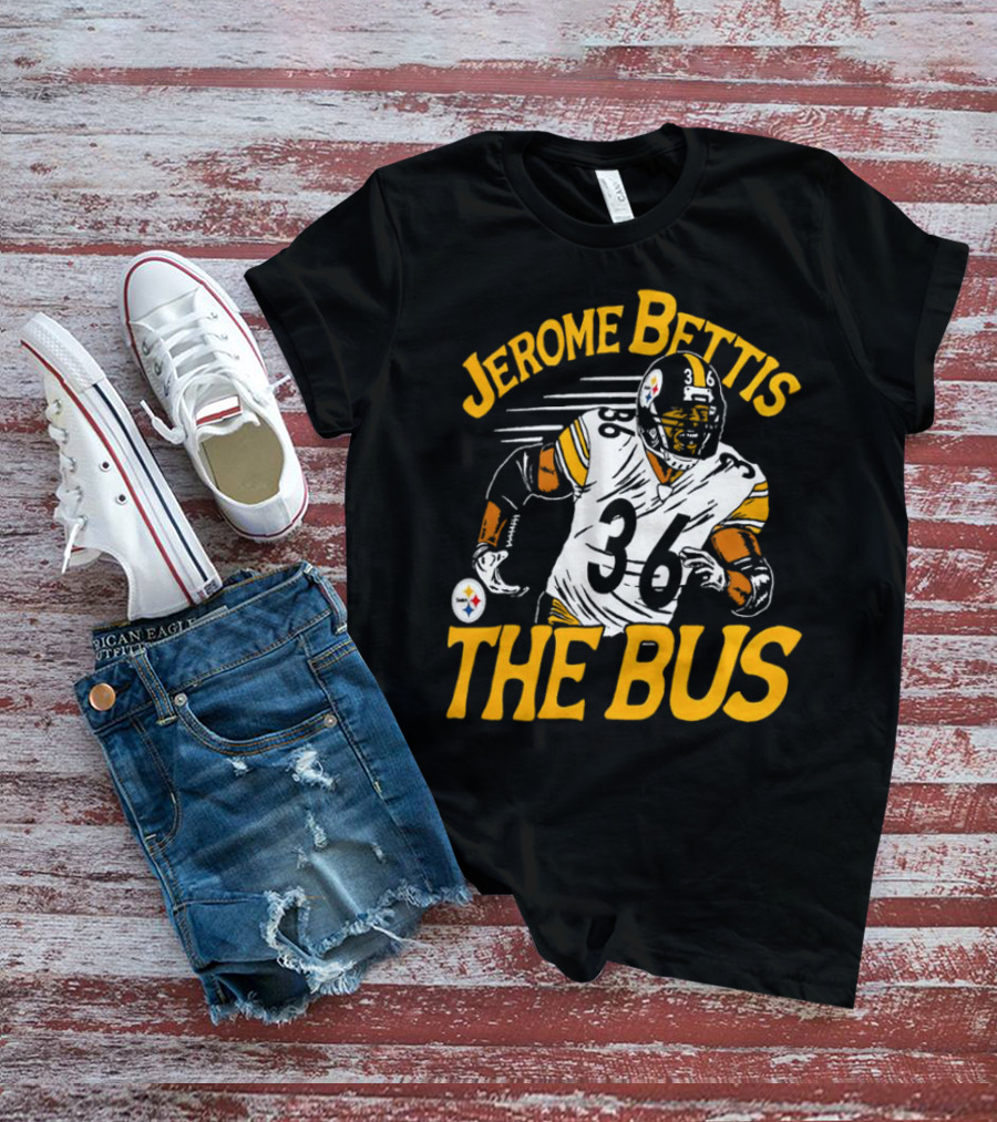 Jerome Bettis The Bus Pittsburgh Steelers 36 Caricature T-Shirt