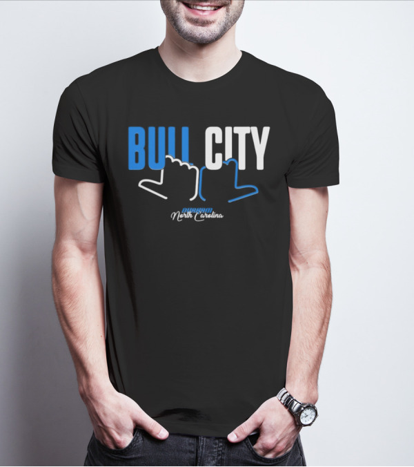 Durham North Carolina Bull City Hands T-Shirt