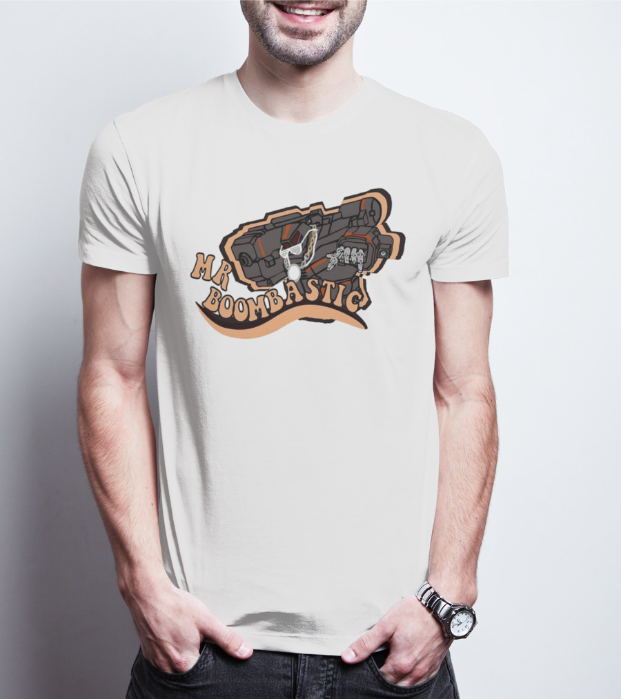 MR BOOMBASTIC Robot Design With Futuristic Mech Elements T-Shirt