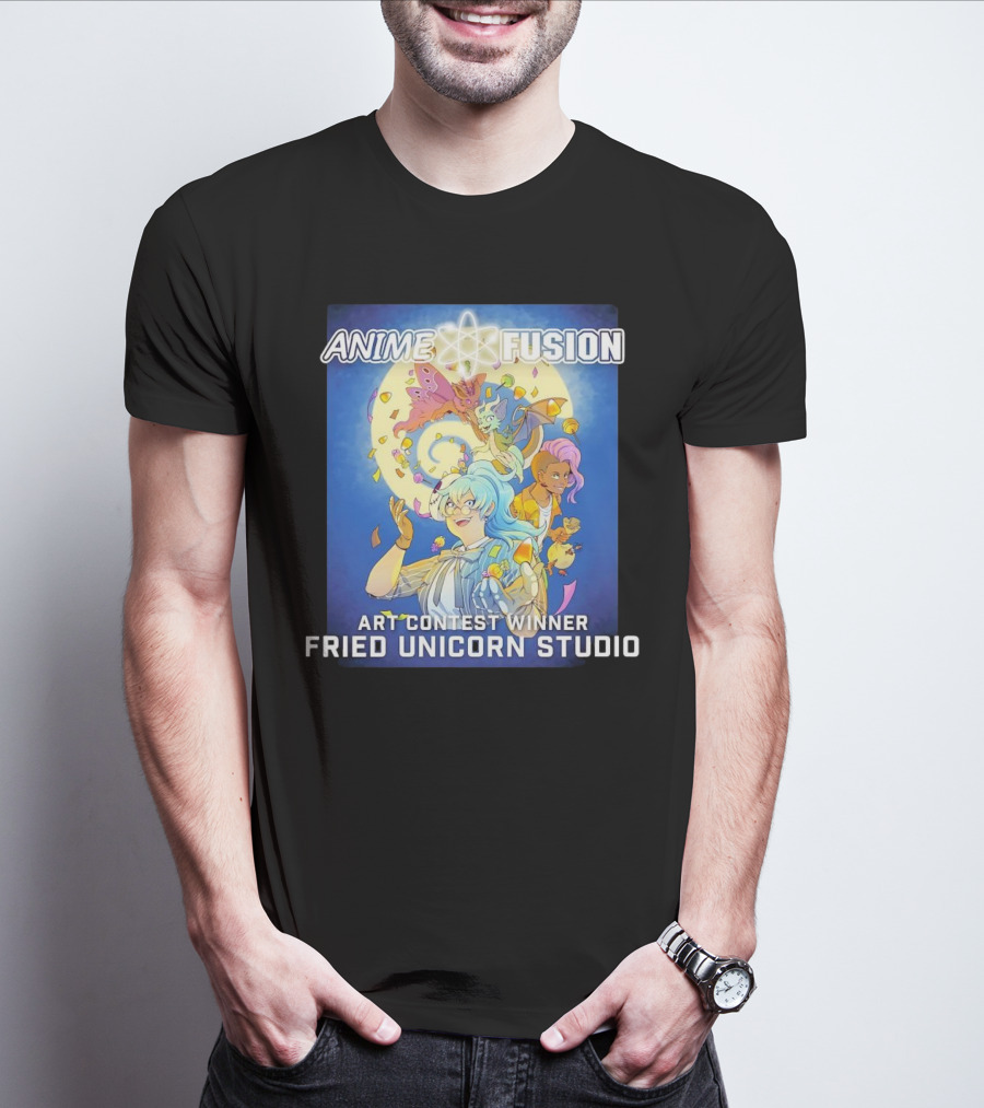 Anime Fusion Fried Unicorn Studio Art Contest Winner T-Shirt