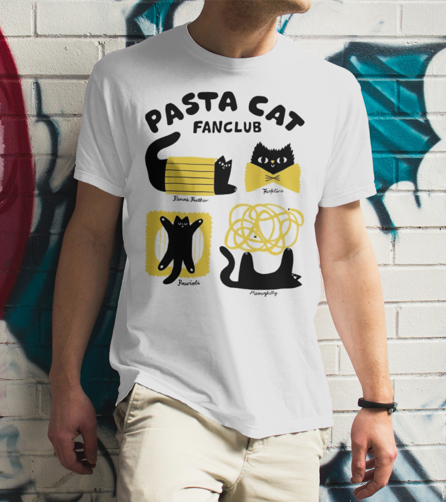 Pasta Cat Fanclub Penne Purrter ZitiFeline Pawrioli Meowgetty T-Shirt