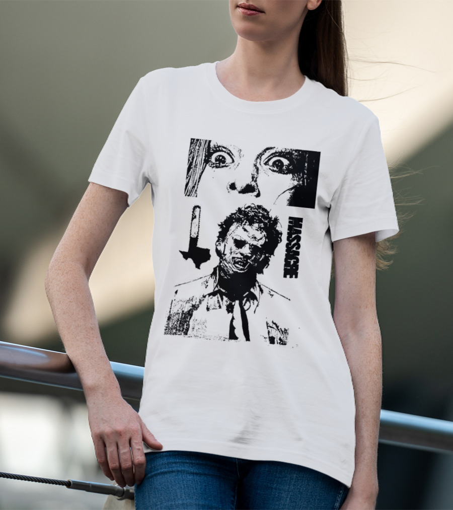San Antonio Sharpist Texas Chainsaw Massacre Horror Face Knife Texas T-Shirt