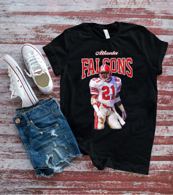 Atlanta Falcons Deion Sanders Retired Player 21 Sideline Legend T-Shirt