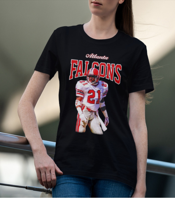 Atlanta Falcons Deion Sanders Retired Player 21 Sideline Legend T-Shirt