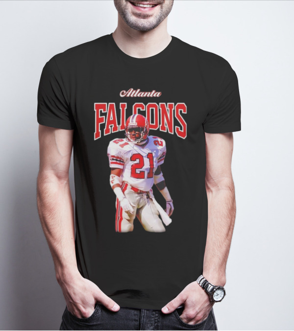 Atlanta Falcons Deion Sanders Retired Player 21 Sideline Legend T-Shirt